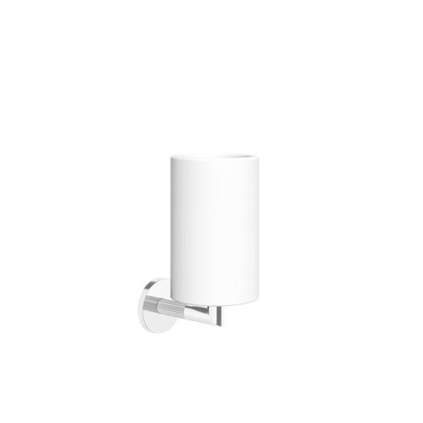 Tazza Porta Spazzolino Da 68mm Di Diametro Con Portabicchieri A Muro Modello Paddy Ks321