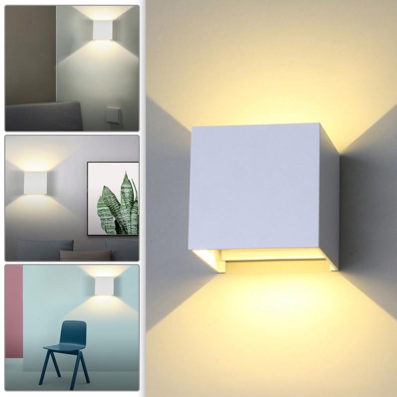 GBLY Applique Murale Intérieure Lampe Murale Couloir - Haut Et Bas Design Moderne G9 Lampe De Couloir Lampe Murale En Platre Blanc Lampe Escalier Pour Salon Cuisine 52cm Sans Ampoule 85890026