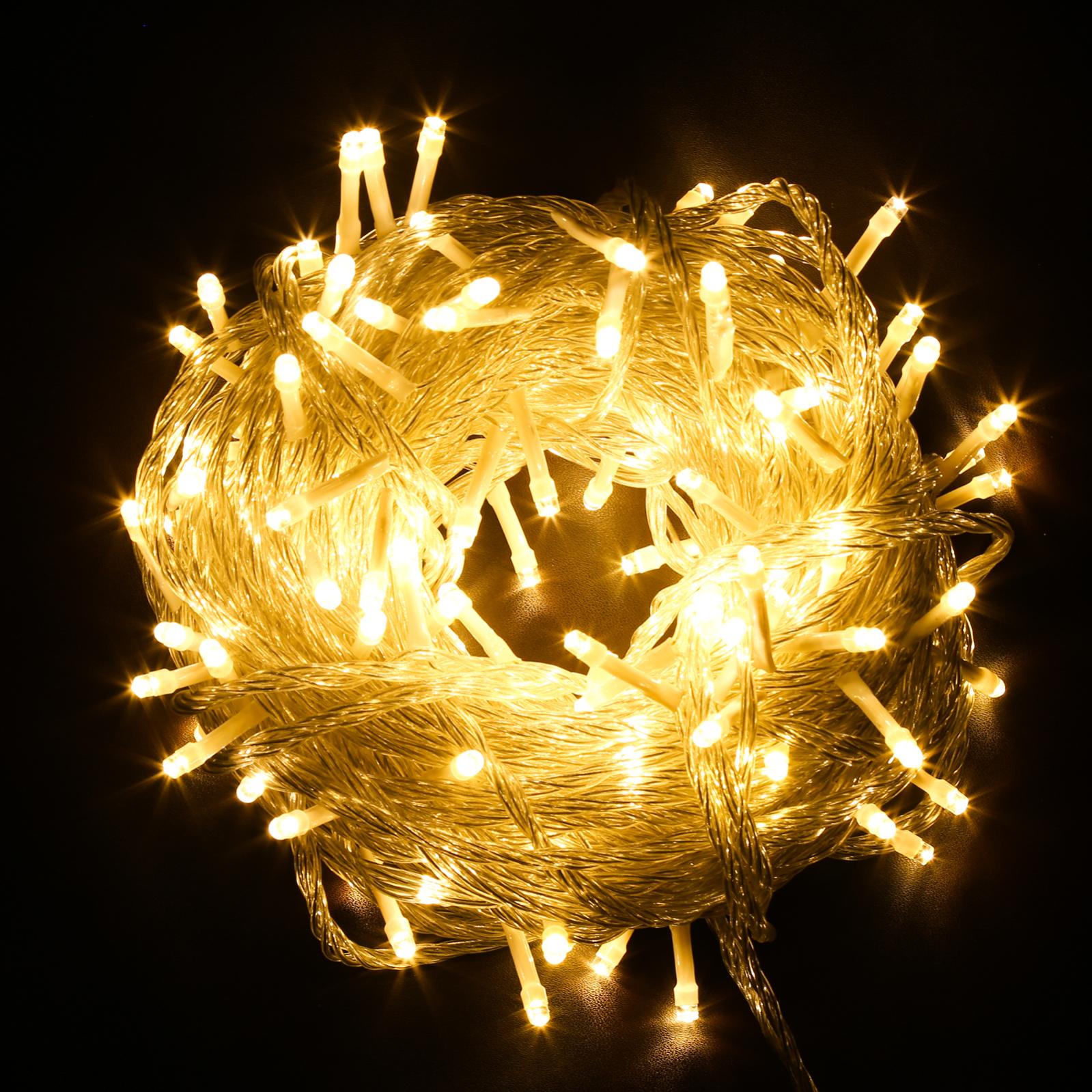 Guirlande Lumineuse 5m 50 LED Rechargeable - 8 Modes, étanche IP44, Pour Intérieur/extérieur, Noël, Mariage, Chambre