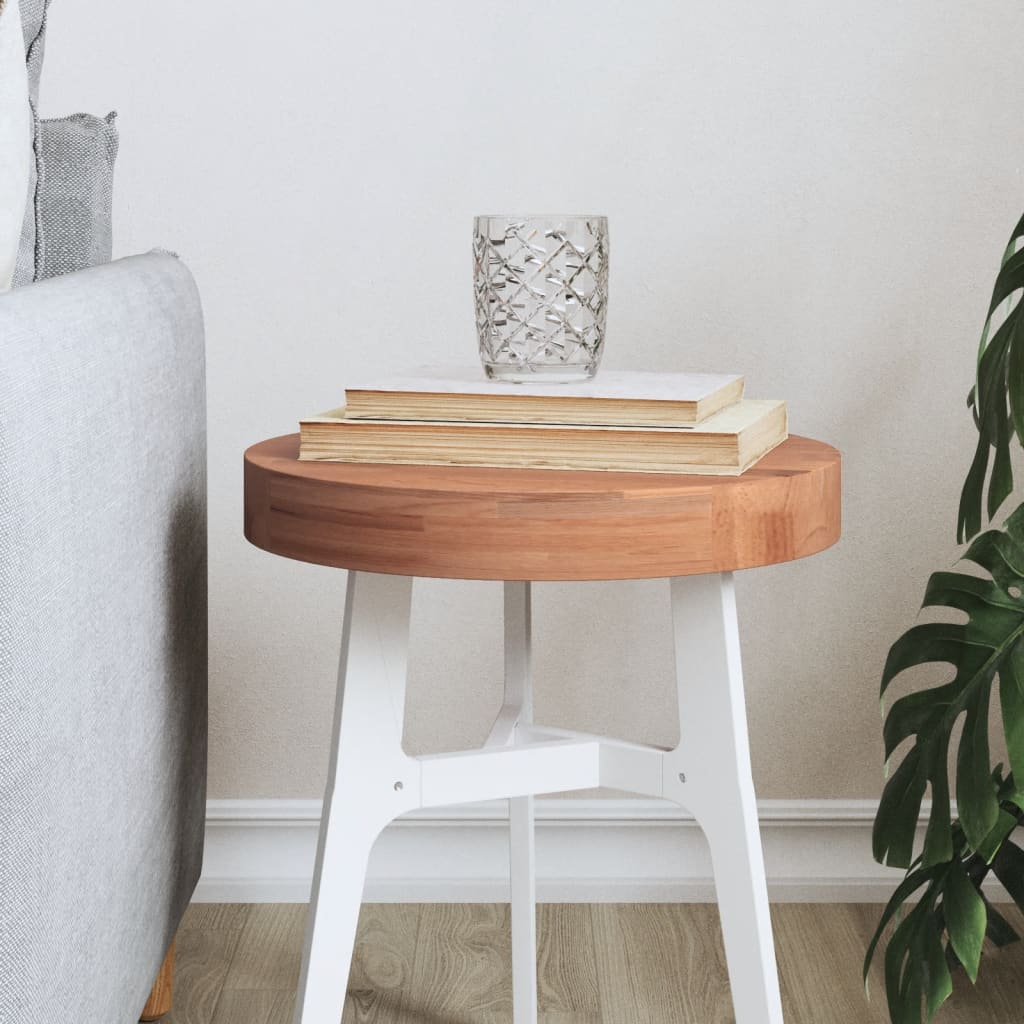 Maison Exclusive Tablero de mesa redonda 50 cm 25-27 mm madera maciza  reciclada