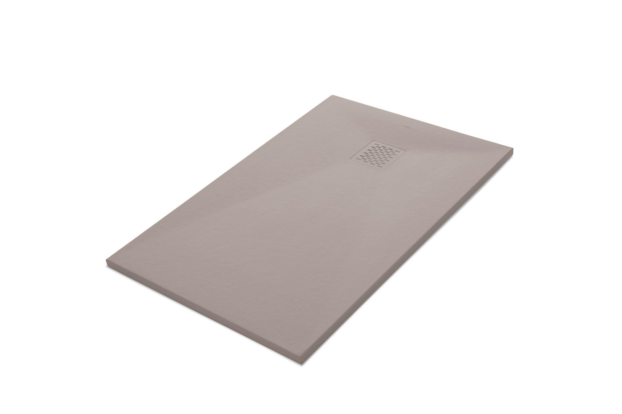 Receveur de douche en composite Centuria Stone 120x80 crème mcbath