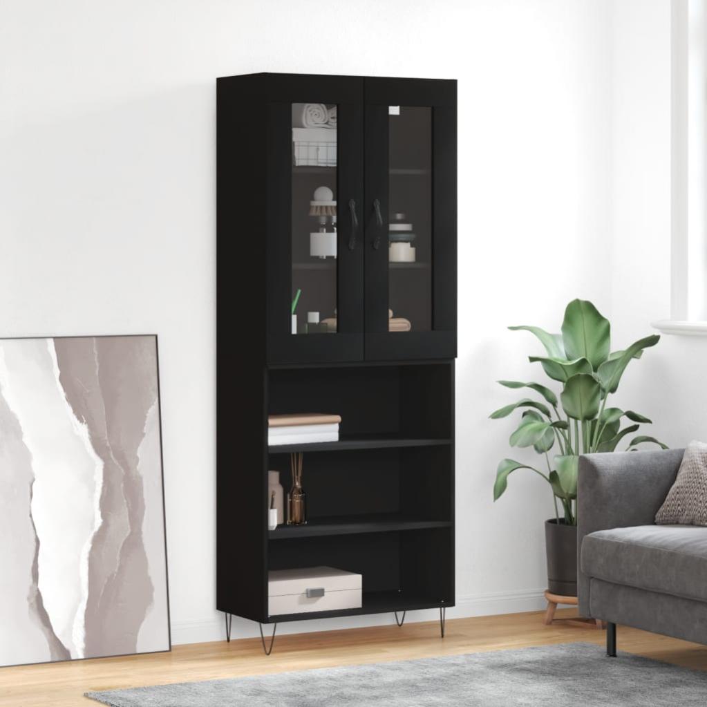 Credenza Bianca 69,5x34x180 cm in Legno Multistrato 3198681