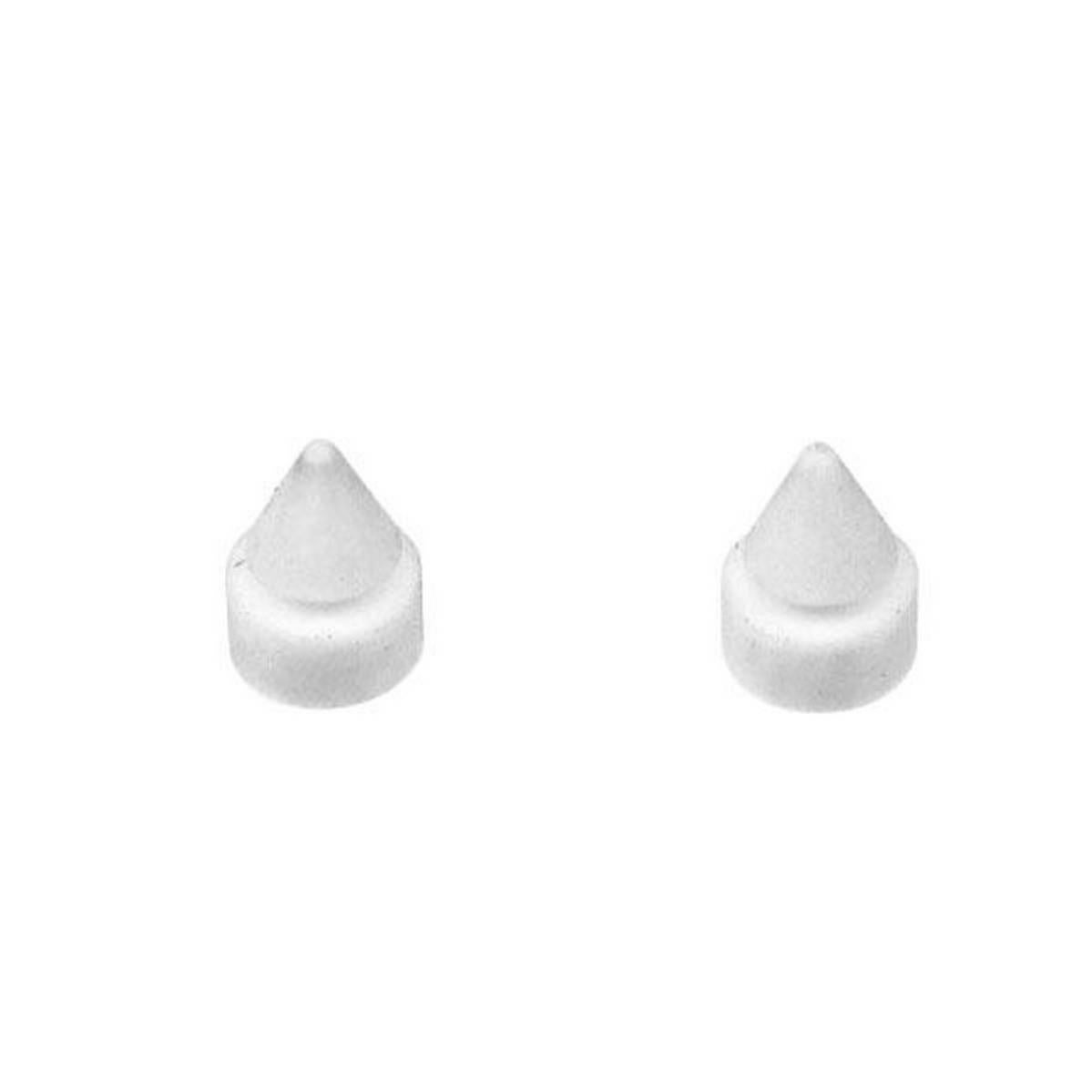 Lot De 2 Butées Stop Pour Rail De Rideaux Blanc - Speedy Streamline - Empêche Les Crochets De Glisser