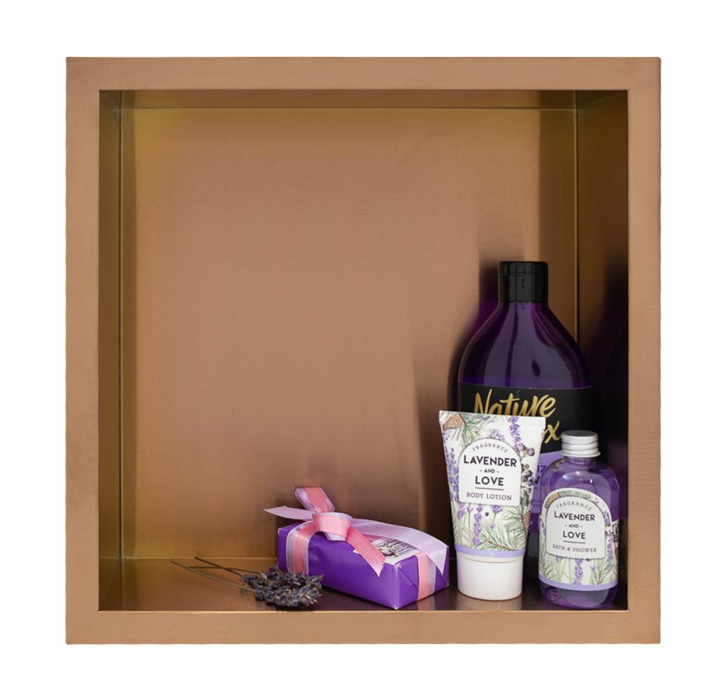 Balneo Niche murale de douche 30x30x7cm, étagère encastrable douche