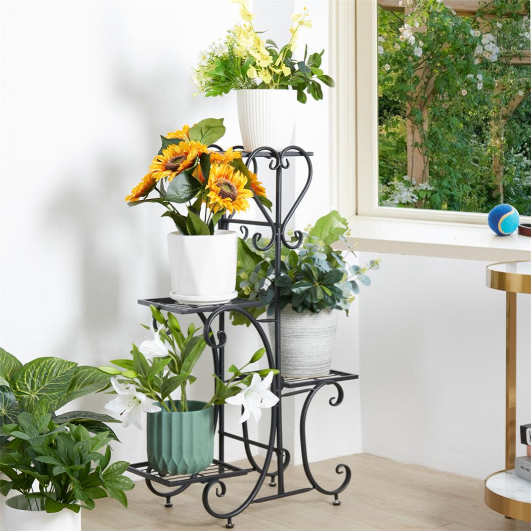 Porte Plantes Étagère Plante Intérieure Support Pot de Fleurs Extérieur - 2