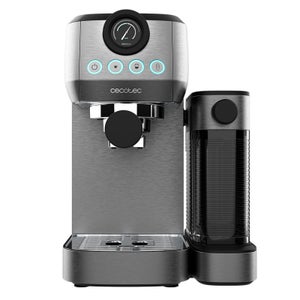Cecotec Cafetera espresso Power Espresso 20 Square Pro, 1450 W, 20 bares,  ThermoBlock, Vaporizador, 2 tazas