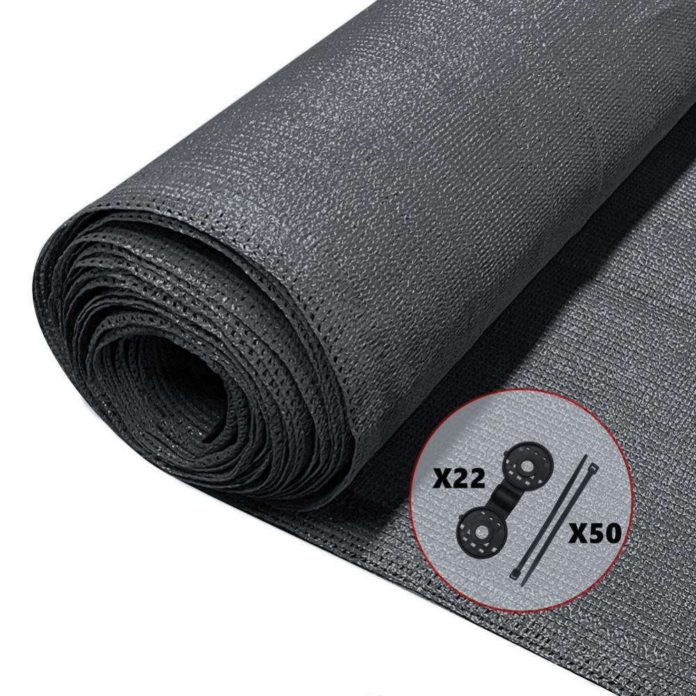 Rete Ombreggiante Nera Rinforzata - 70-75% Ombreggiatura - 4x5 M Per Balcone, Giardino O Orto - Foto 8