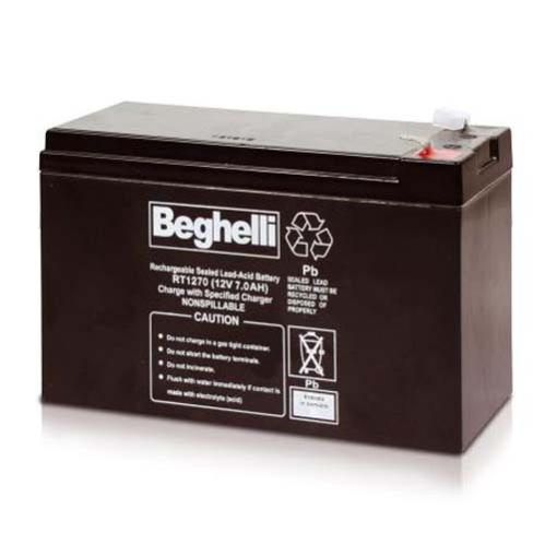 BATTERIA AL PIOMBO 12V 7AH 151X94X65 BEGHELLI 8805