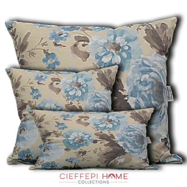 Federa Copricuscino Impermeabile Cieffepi Home Tolosa 40x60 Cm - Acquamarina Per Interni Ed Esterni