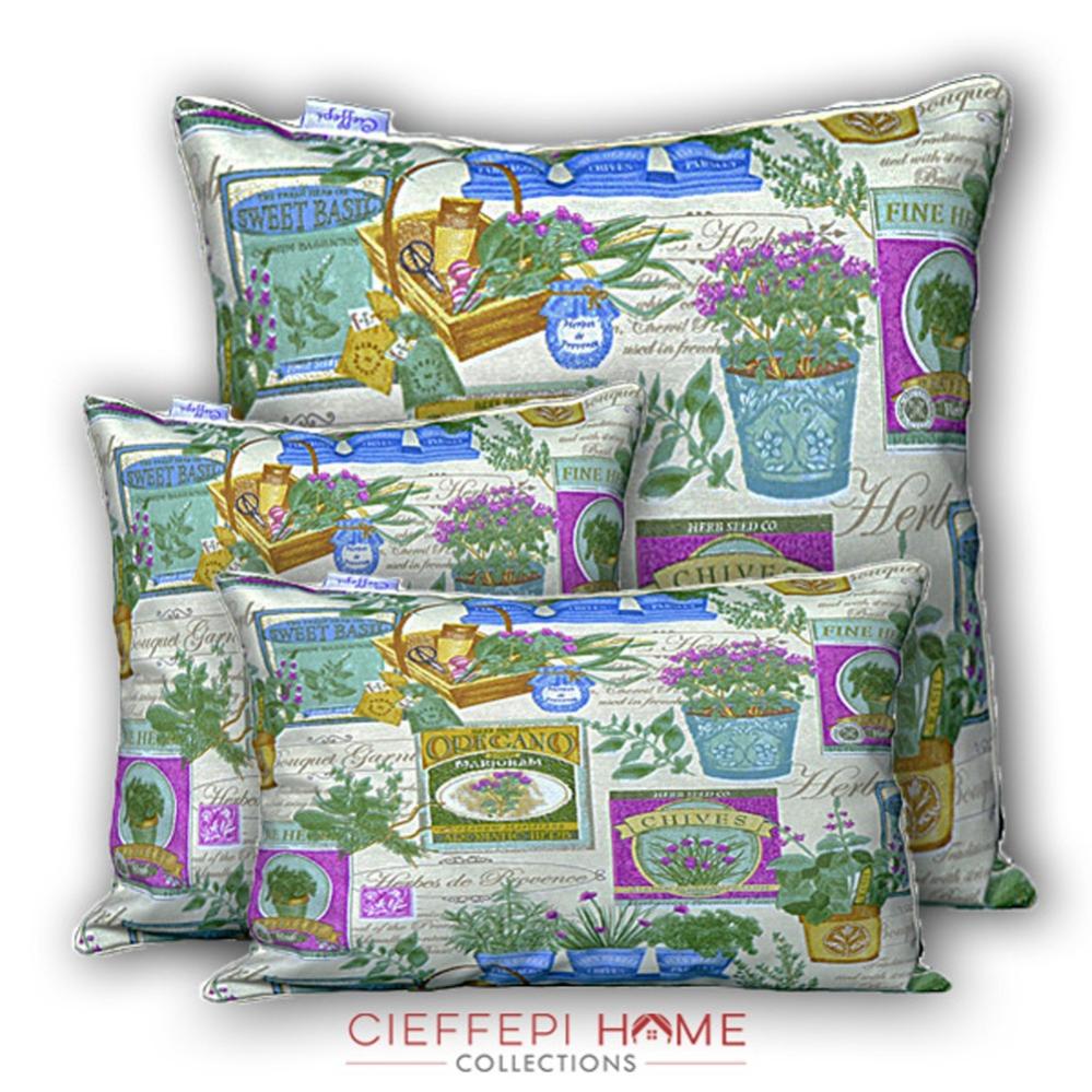 Cieffepi Tolosa Federa Impermeabile 60x60 Cm - Oro - 60% Cotone 40% Poliestere - Made In Italy - 5