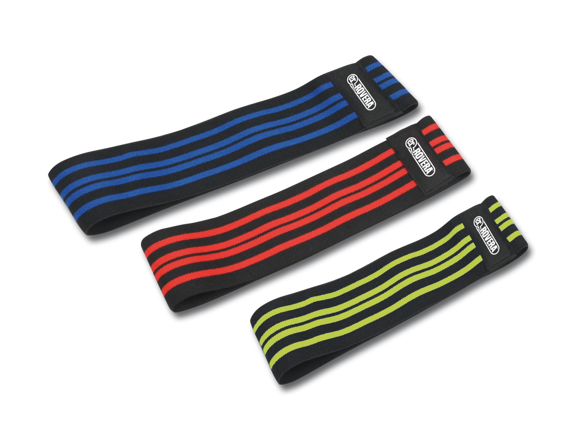 Fasce Di Resistenza In Tessuto 3 Pezzi – Multicolor Per Home Gym, Yoga E Fitness