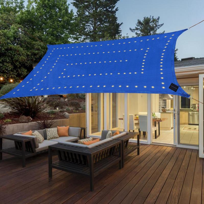 Voile Ombrage Auvent D'Auvent 270 X 270 Cm Protection Solaire Imperméable UV Filet D'ombrage Voile Ombrage Résistant L'eau Polyester Pour Patio Jardin Terrasse, Gris Foncé