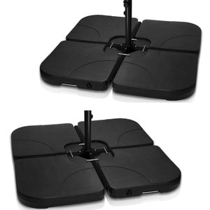 Pied De Parasol Déporté Remplissable - Base Lourde 60kg (Eau/Sable) Pour Mât 38-48mm | Support Stable Jardin Terrasse Balcon