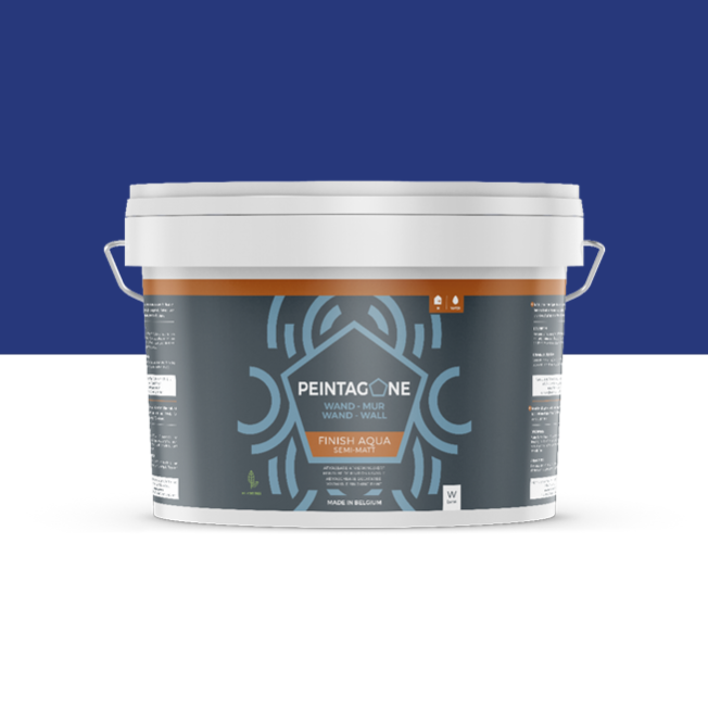 Peinture de finition très lessivable pour murs intérieurs Finish Aqua SemiMatt, 4 l, New Spot