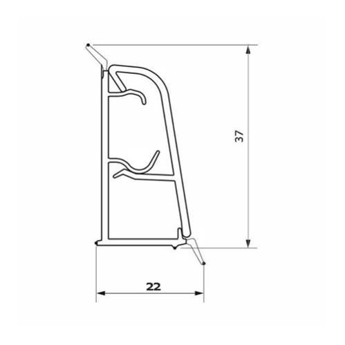 SET ALZATINA PER CUCINA COMPLETA DI ACCESSORI MARMO CARRARA LUNGHEZZA 2 METRI - 5