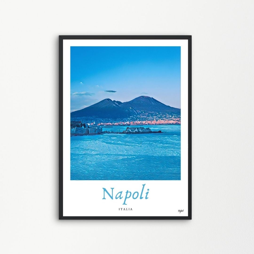 Poster città Napoli Italia - 30 x 42 cm Made in Italy | Leroy Merlin