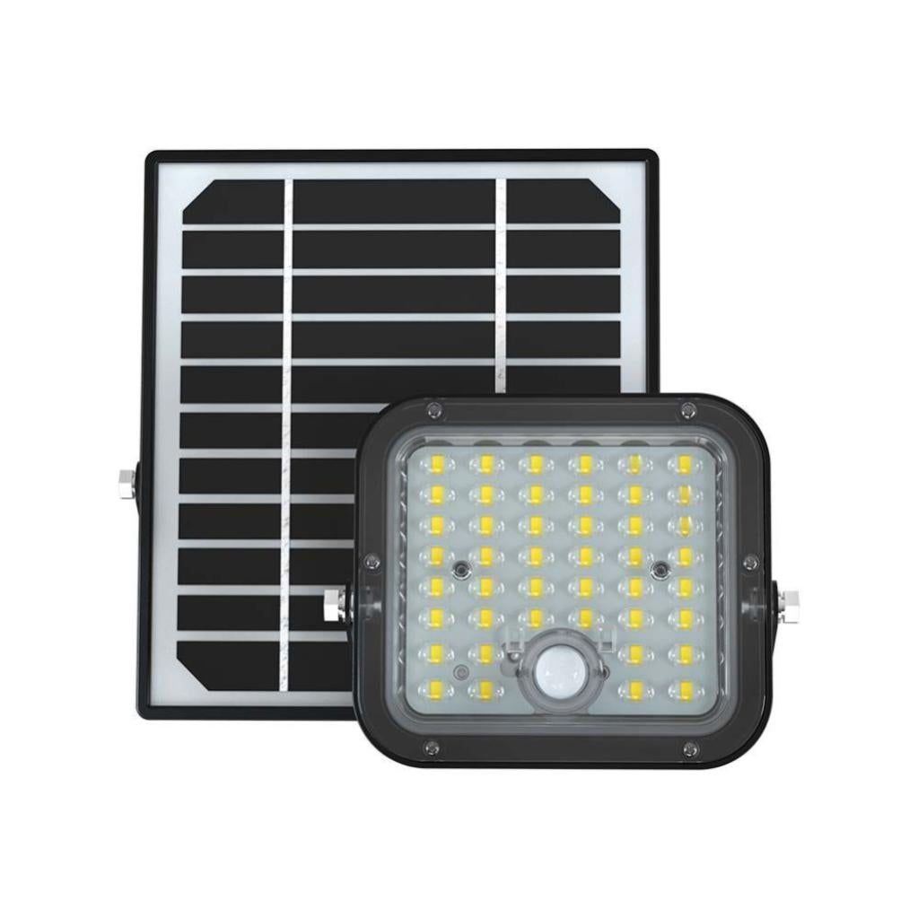 Faro LED Con Pannello Solare Integrato E Batteria, 10W/20W/30W, 6500K, Con Sensore Crepuscolare Per Accensione Automatica