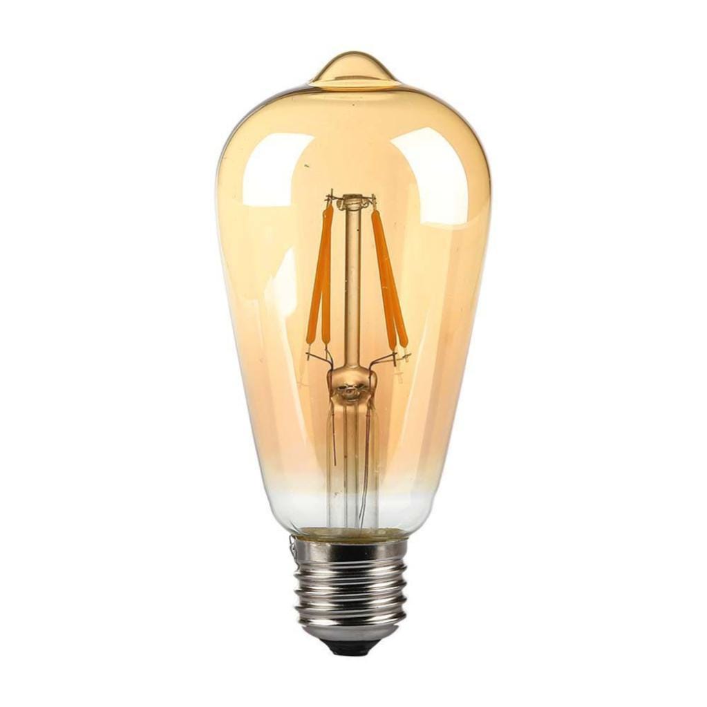 Led 8w Lampadina LED E27 8W ST64 Filamento Ambrato 2200K | Leroy Merlin