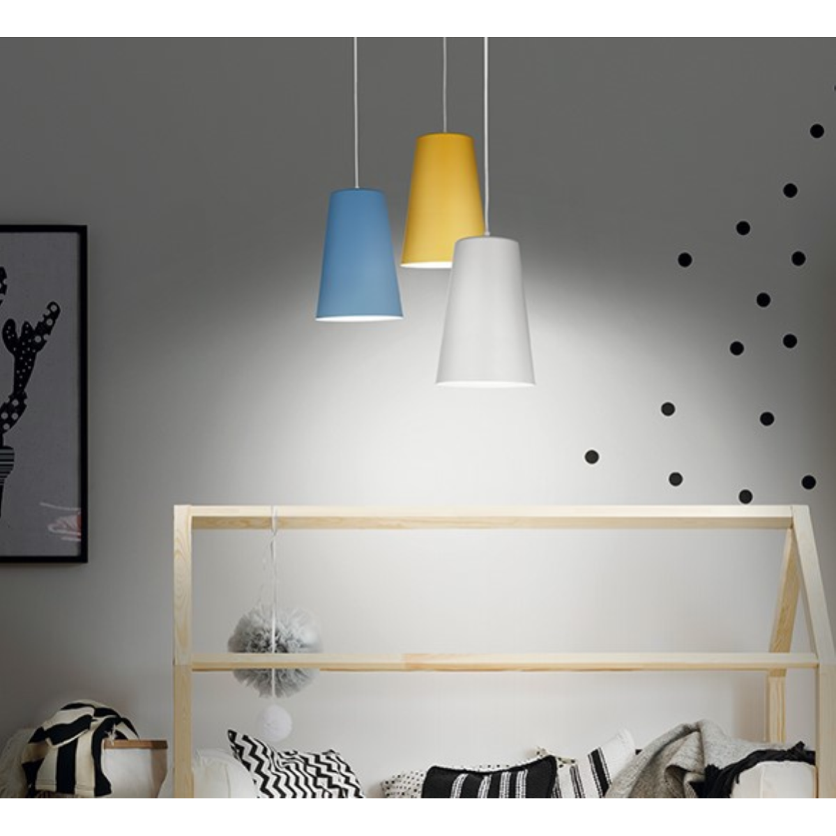 Lampada da soffitto - Giallo, 30x30x117 | Leroy Merlin