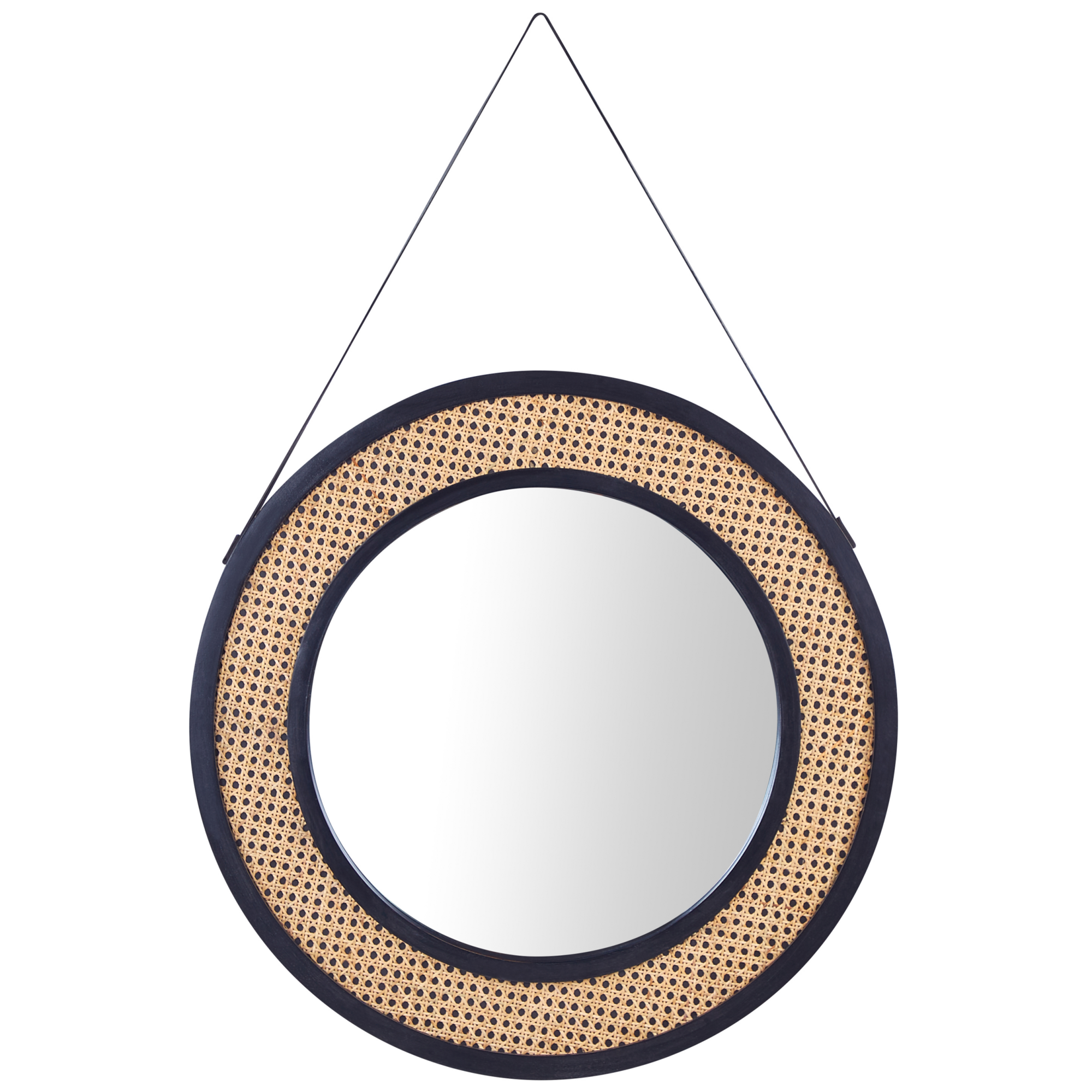 SwallowLiving Appendiabiti Da Parete In Rattan E Metallo - 4 Ganci, Stile Naturale Per Ingresso E Camera - 6