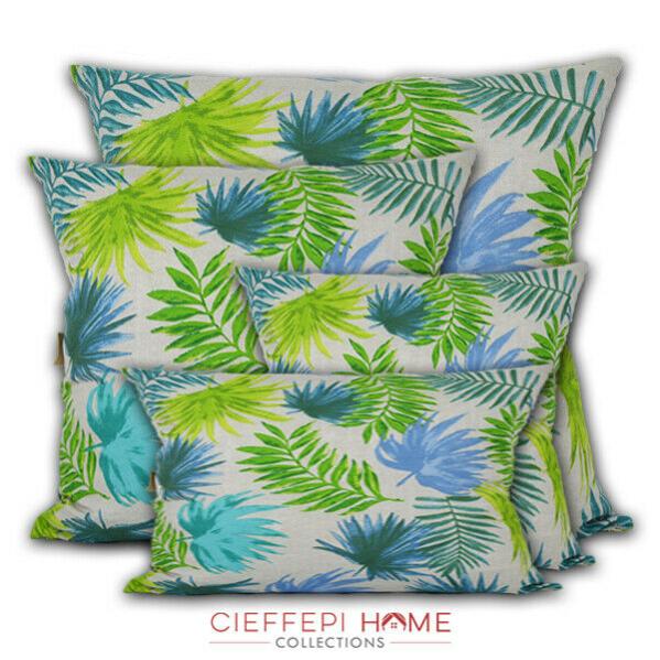 ABAKUHAUS Jungle Foliage Federa Fodera Cuscino, Vintage Flora