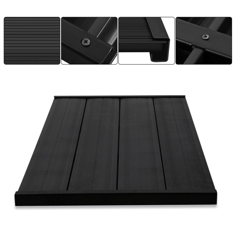 Élément de sol anthracite en PVC pour spa et douche de jardin en ...