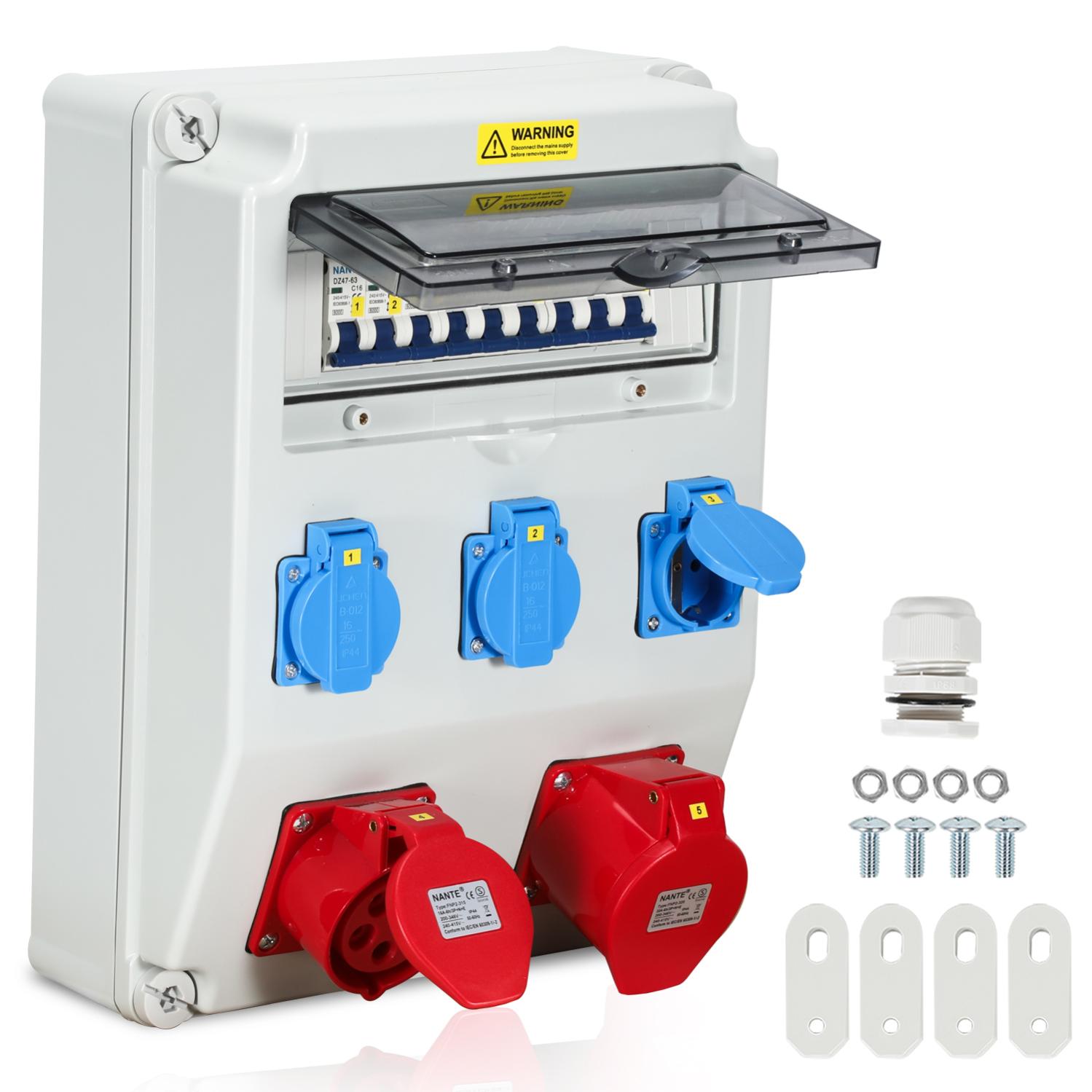 Tableau De Distribution électrique De Chantier, Distributeur De Construction, Distributeur D Construction Distributeur Denergie 32a 16a 88000001