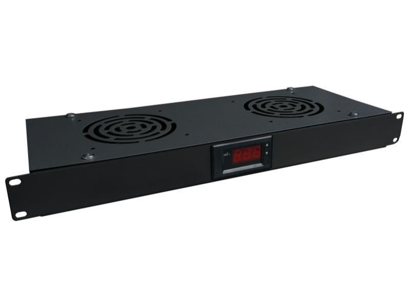 Unité de ventilateurs 1U avec thermostat, Ventilateurs : 2