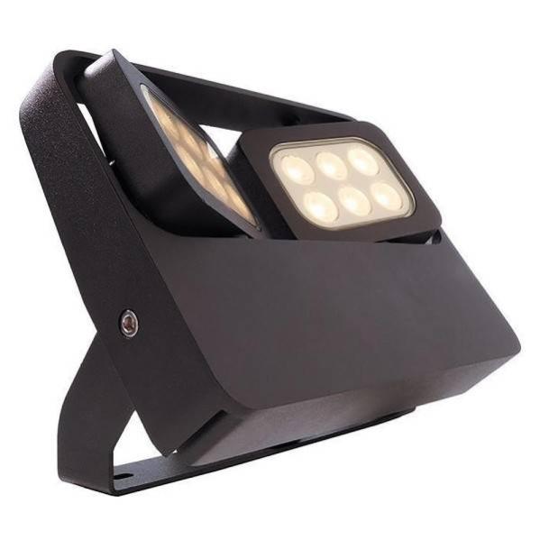 Faretti Led Doppio Trade Shop - Faretto Led 12w Doppio Diffusore Orientabile Faro Staffa ...