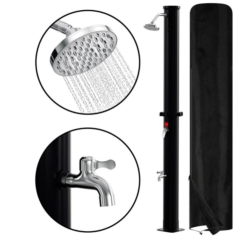 Doccia Solare Da Giardino VEVOR 35 L - Esterna Con Portasapone E Lavapiedi, Soffione A Pioggia, Max 60°C