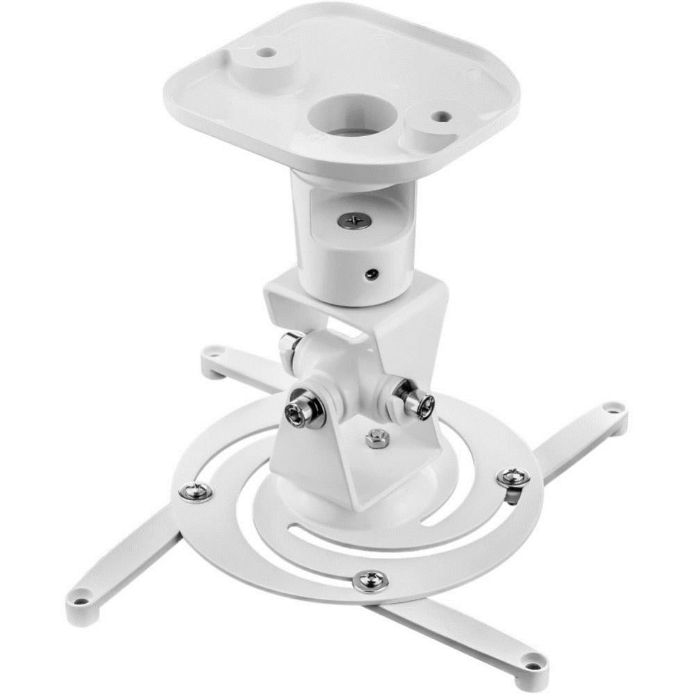 Support De Plafond Universel Pour Projecteur Ciounmb - Hauteur Réglable 34-56cm - Charge 14kg - Blanc