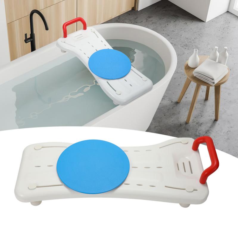 Aufun Sgabello Da Doccia Regolabile In Altezza 38-53 Cm, Sedile Antiscivolo In Alluminio E HDPE, Carico 136 Kg, Per Anziani E Donne Incinte