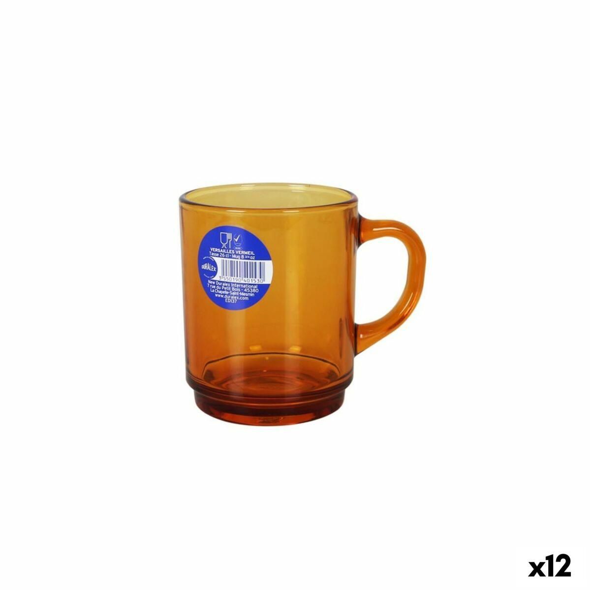 Taza Duralex Versailles Ambar 260 ml 12 Unidades Leroy Merlin