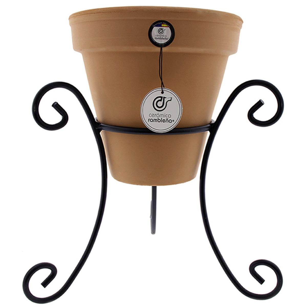 CERAMICA RAMBLENA | Vaschetta di terracotta | La vasca | Vaschetta Antica | Vaschetta da vaso | Vaschetta Vaso Filo - Modello 03 | 40x40x50 cm