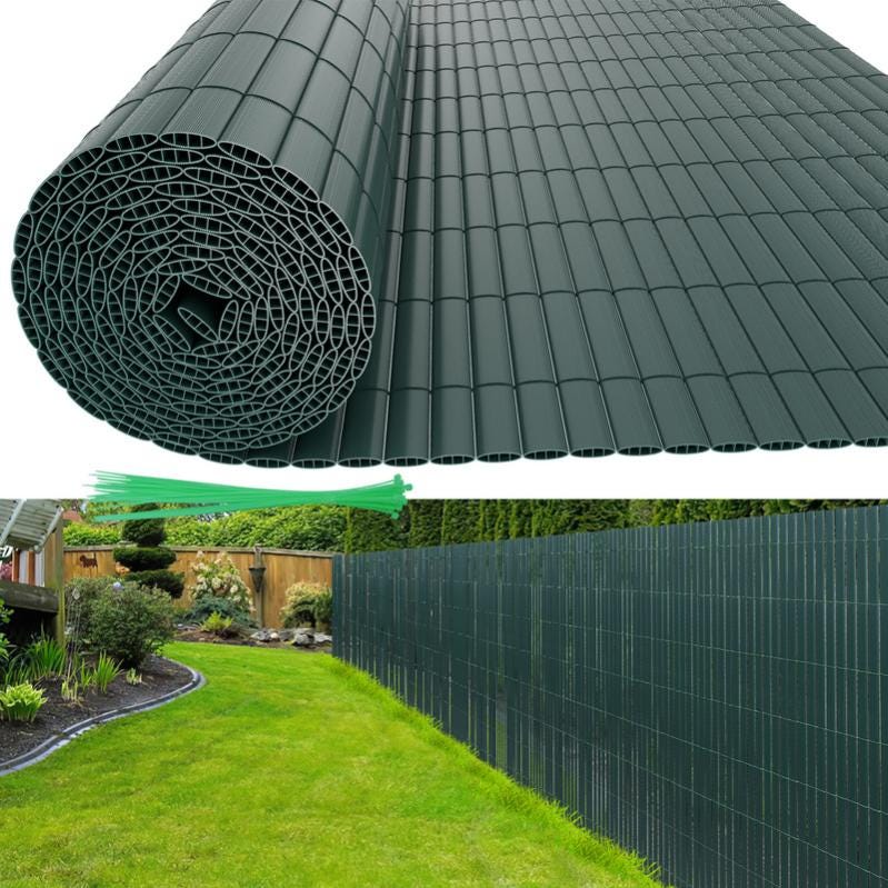 Pvc Occultant Canisse en PVC Occultant Cloture, pour le jardinet balcon clôture brise ...