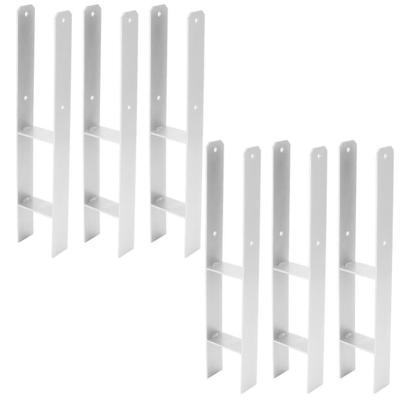 Supporto singolo aperto a parete per bastone da 20 mm tenda staffa in nichel