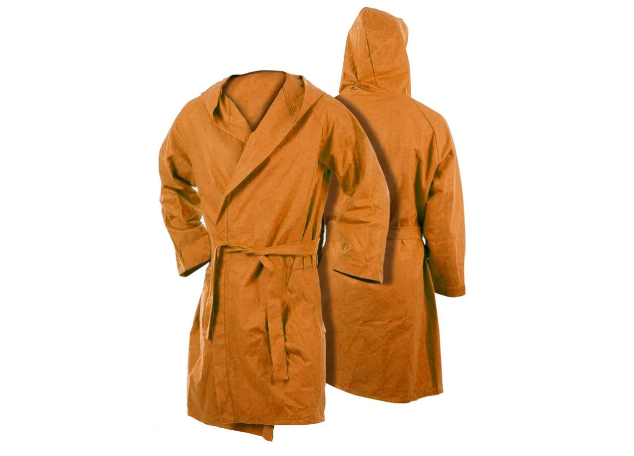 Accappatoio Bambino 4-6 Anni - Microfibra Anallergica, Con Cappuccio, Arancione, Per Piscina E Mare - Foto 3