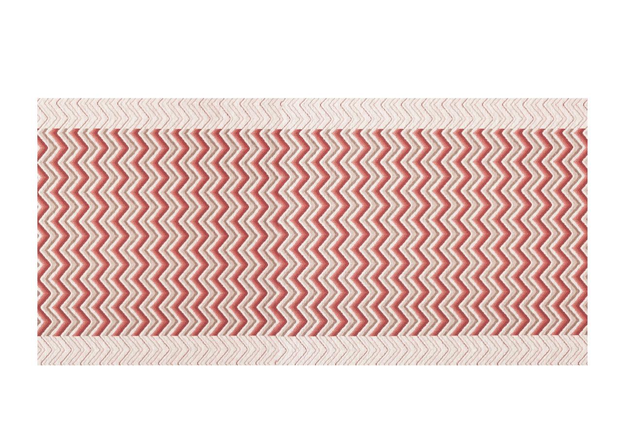BIANCHERIAWEB Tappeto Passatoia Cucina Jacquard Dalia Terra 57x180 Cm – Antiscivolo E Antimacchia