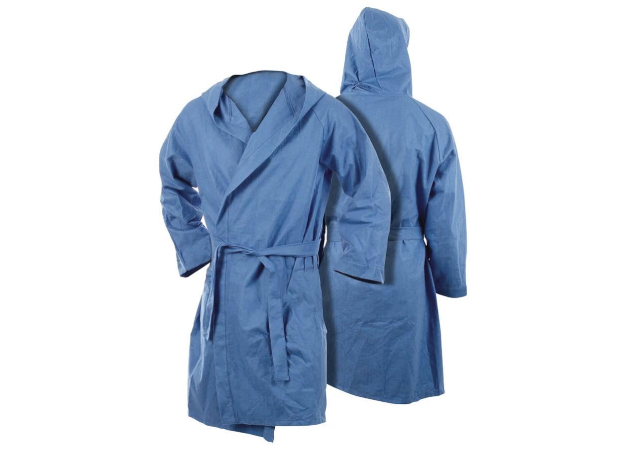 Accappatoio In Spugna Di Cotone Avio Unisex - Con Cappuccio E Tasche - Foto 8