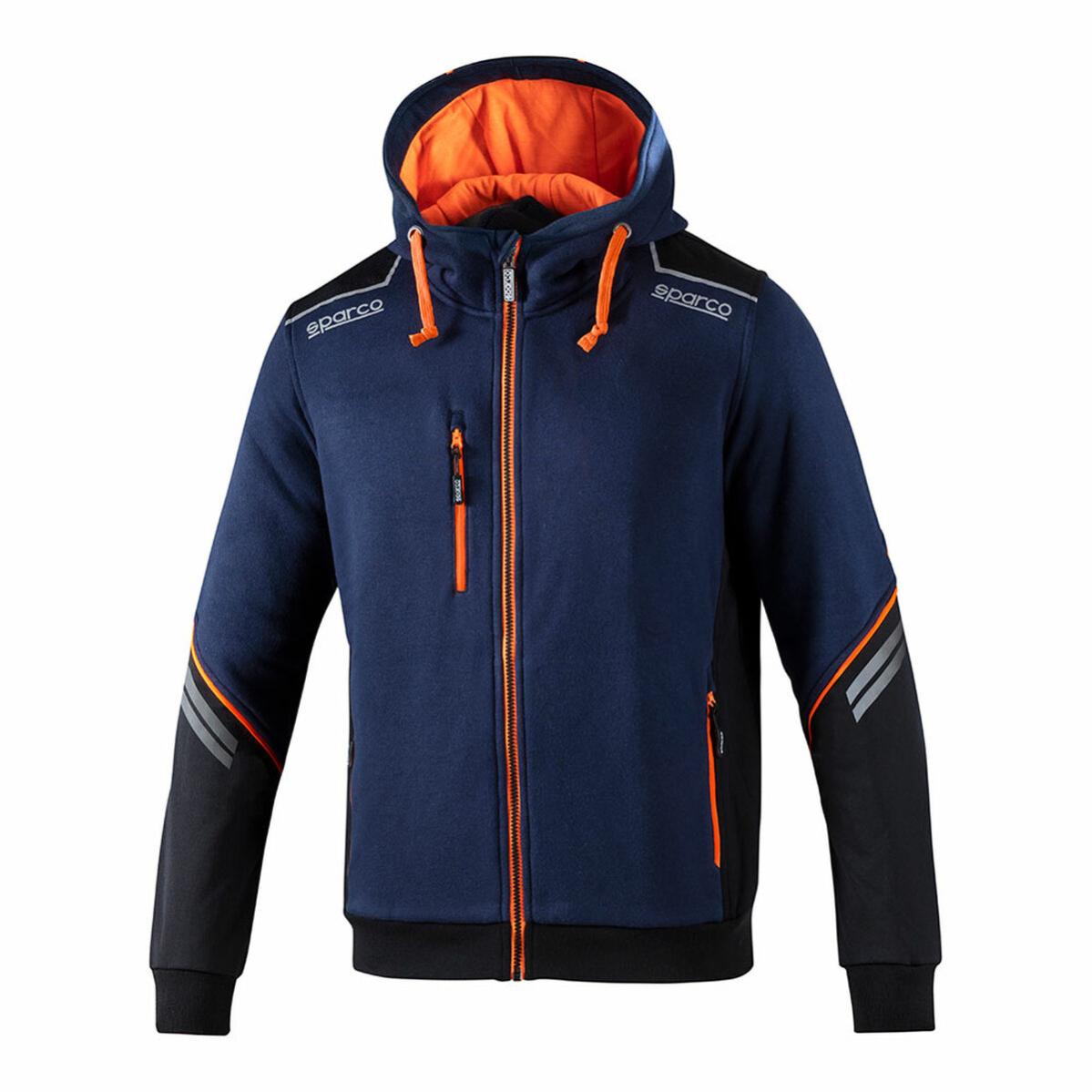 Joma Giacca con cappuccio uomo Crew V bianco blu reale blu navy