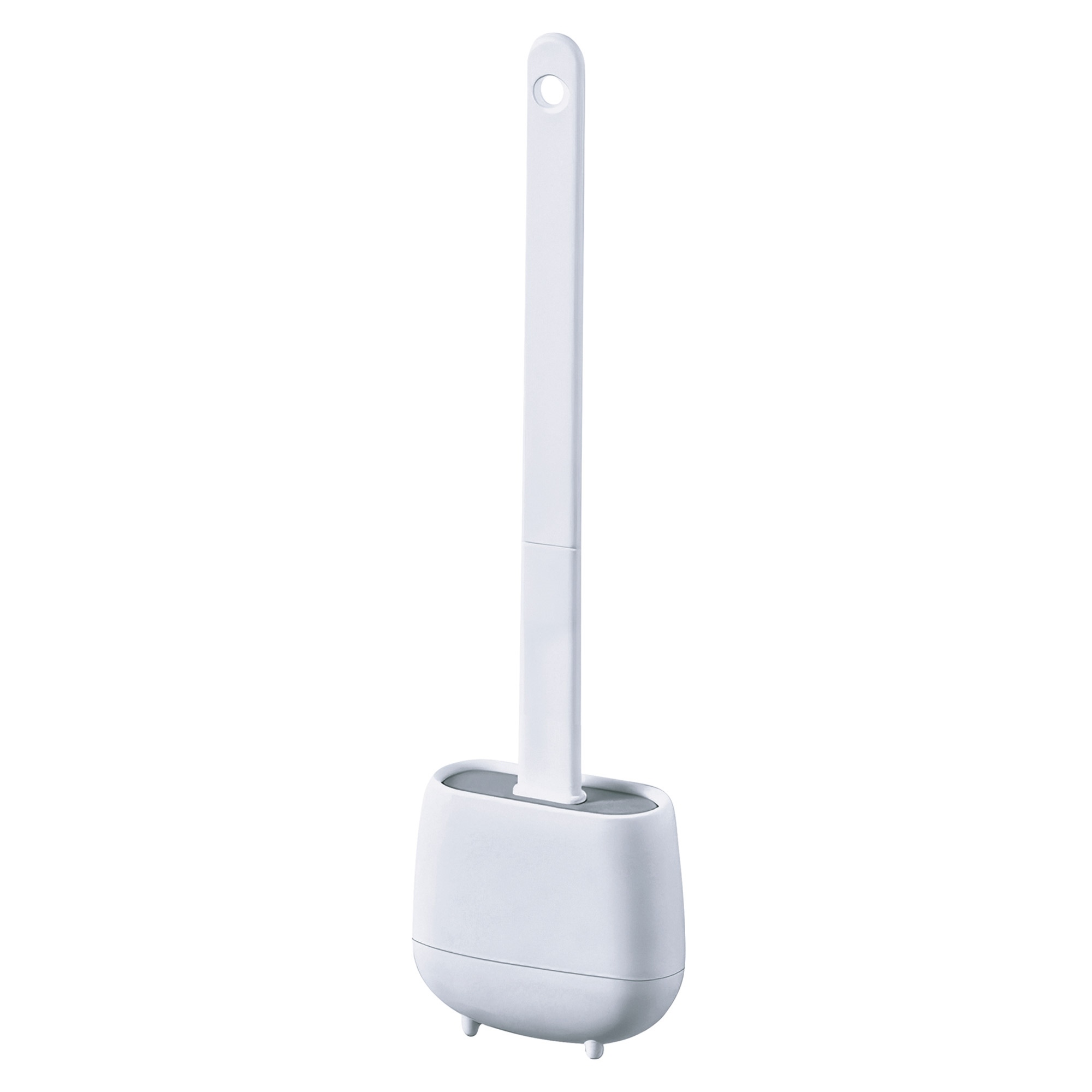 Set Scopino WC Calvi In Bambù E Plastica Grigio – Bremermann Con Testina Di Ricambio Inclusa - 3