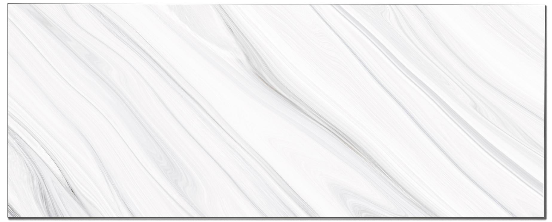 Carrelage Adhésif Blanc Brillant 3D Pour Cuisine & Salle De Bain - 4 Plaques 30,5x30,5 Cm - Imperméable Et Facile à Poser