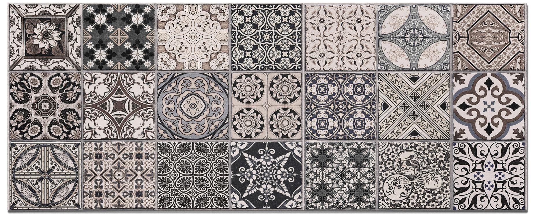 Crédence Adhésive Cuisine Hydraulique Gris 40x200 cm - Crédence