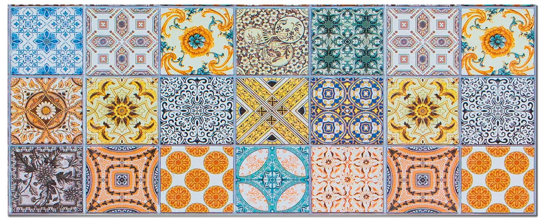 Frente De Cocina Hidráulico Azul 60x200 Cm - Protector Pared Antisalpicaduras Cocina - Vinilo