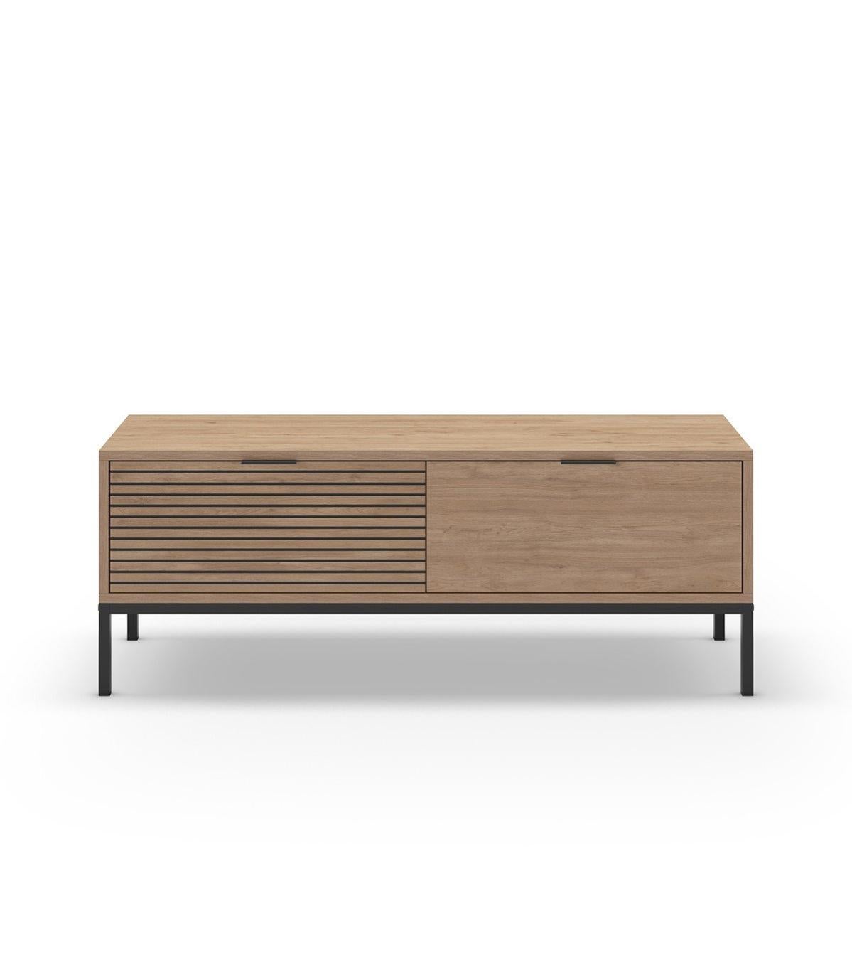 Meuble Bar à Vin Avec Porte-verres - 18 Compartiments Bouteilles, 2 Tiroirs - 60x39.5x141 Cm - Style Industriel Bois Et Métal
