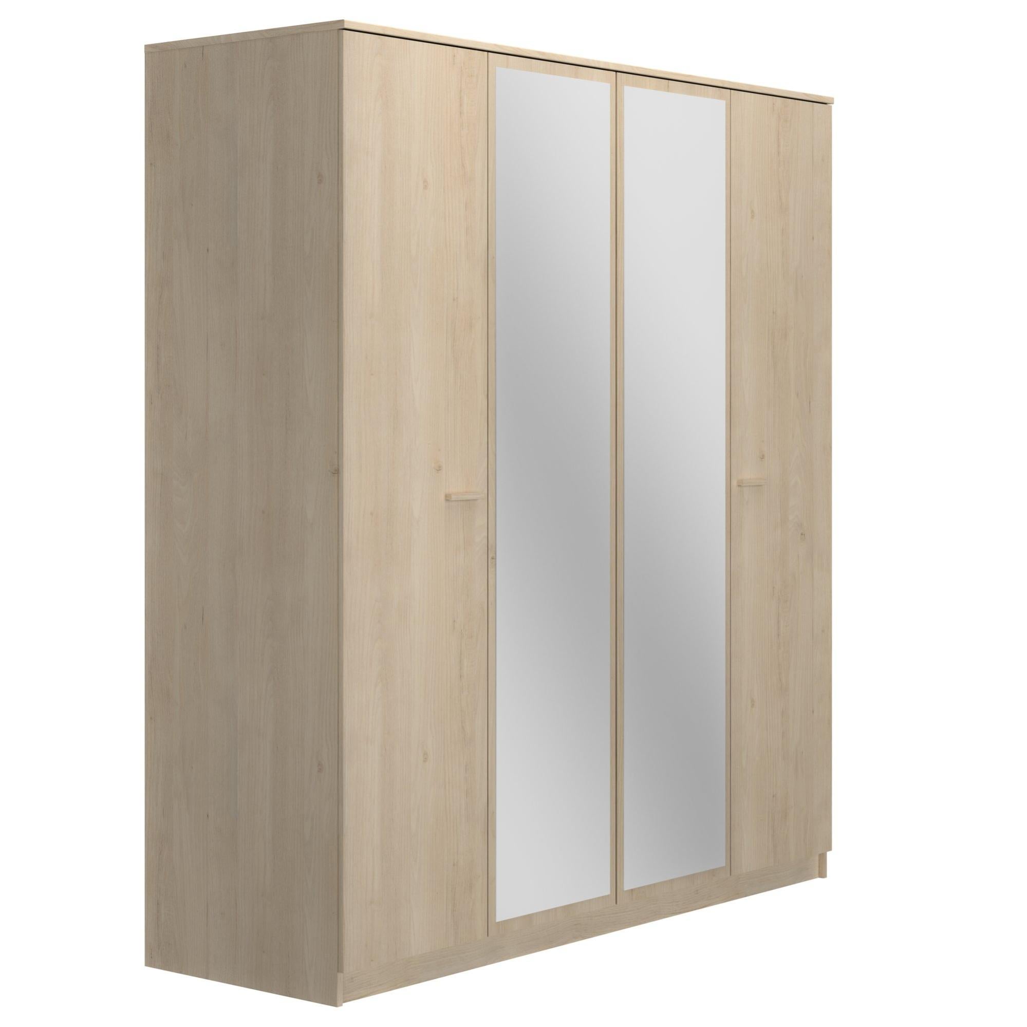 Armoire 4 portes 2 miroirs Leroy Merlin