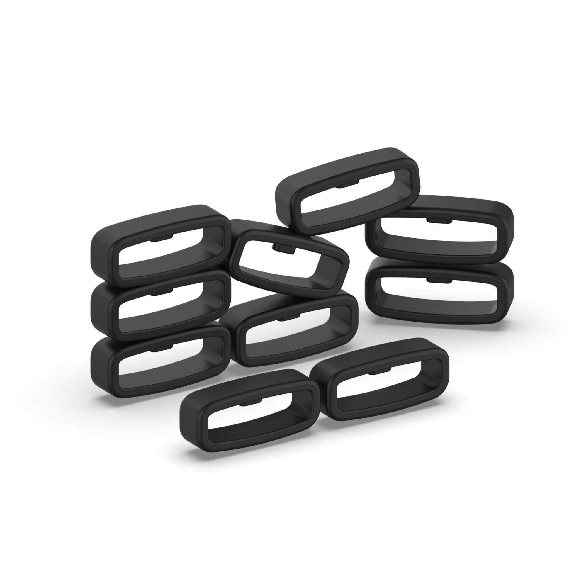 Lot De 10 Goupilles En Silicone Pour Bracelet Montre - Blanc - Adaptables 16-24mm - Accessoires Horlogerie