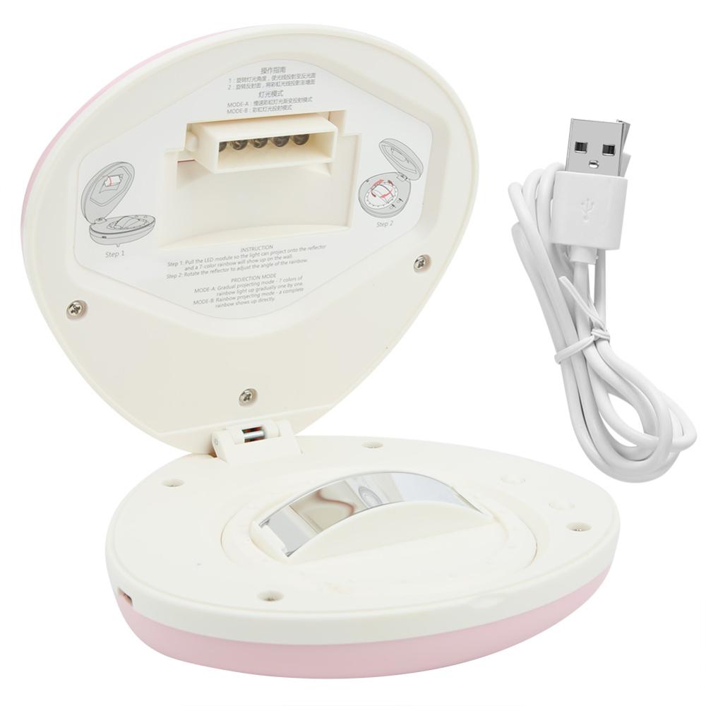 Lámpara de noche innovadora en forma de concha, lámpara de foco led recargable por usb