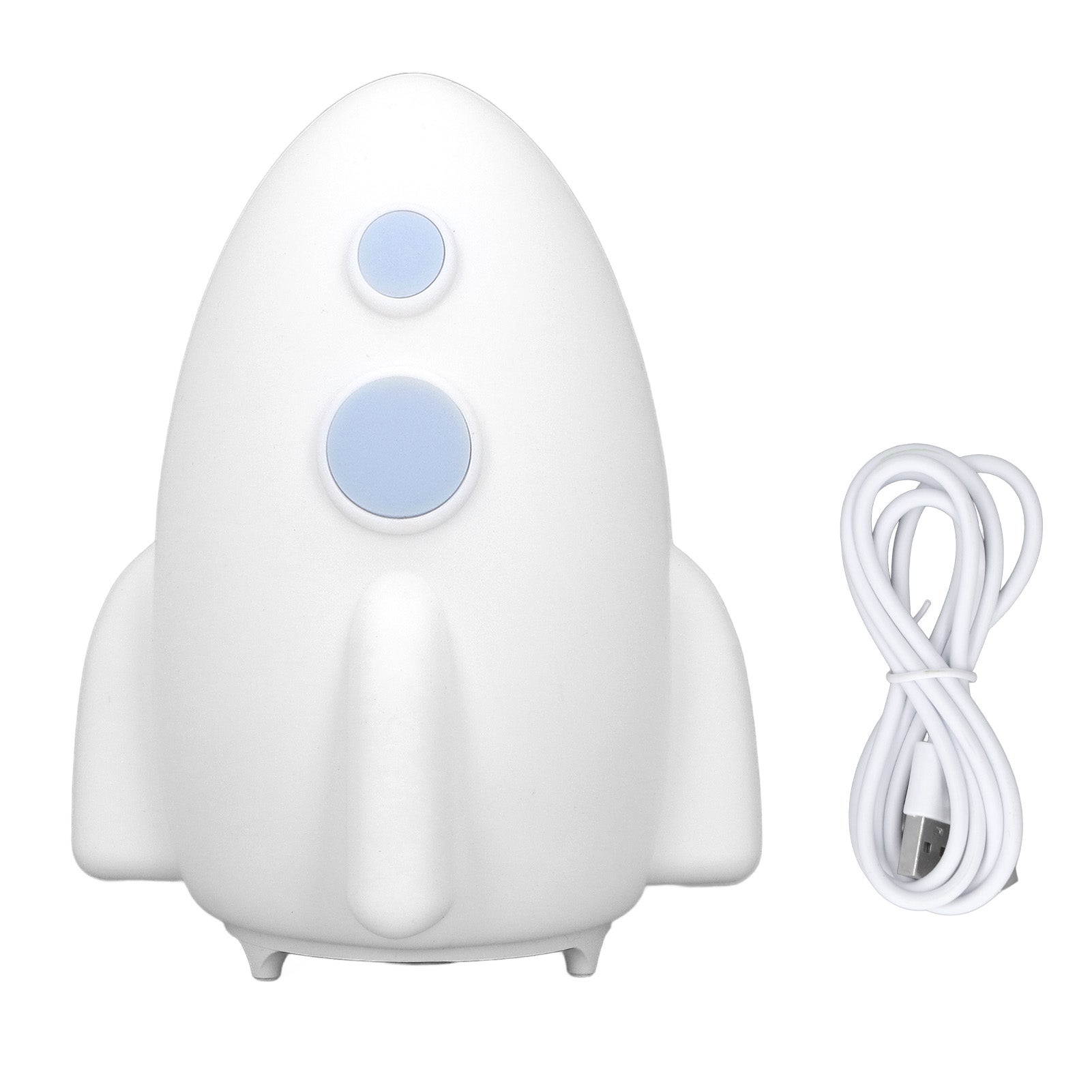 Lámpara de noche led de siete colores con carga usb de silicona, ideal para regalos