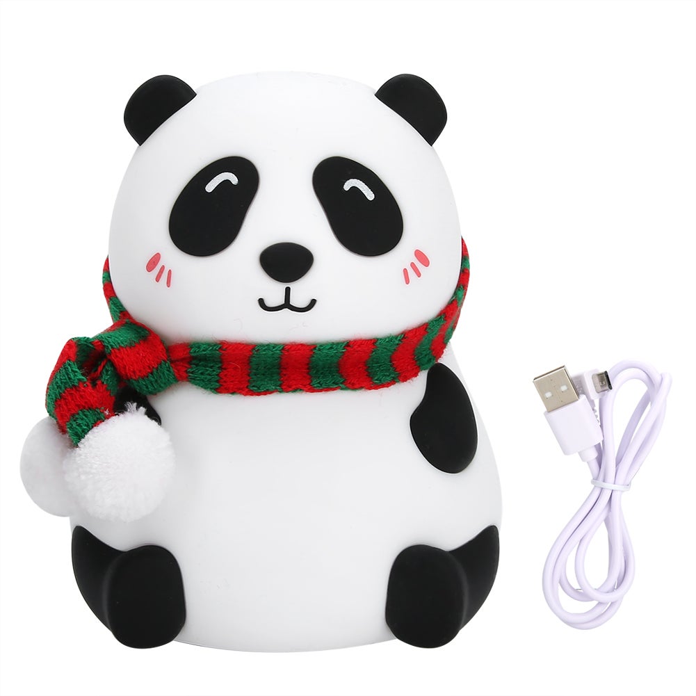 Lámpara de noche led con forma de mini animal lindo con 7 colores, carga por usb